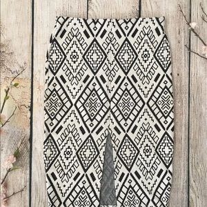 Zara Trafaluc front slit skirt